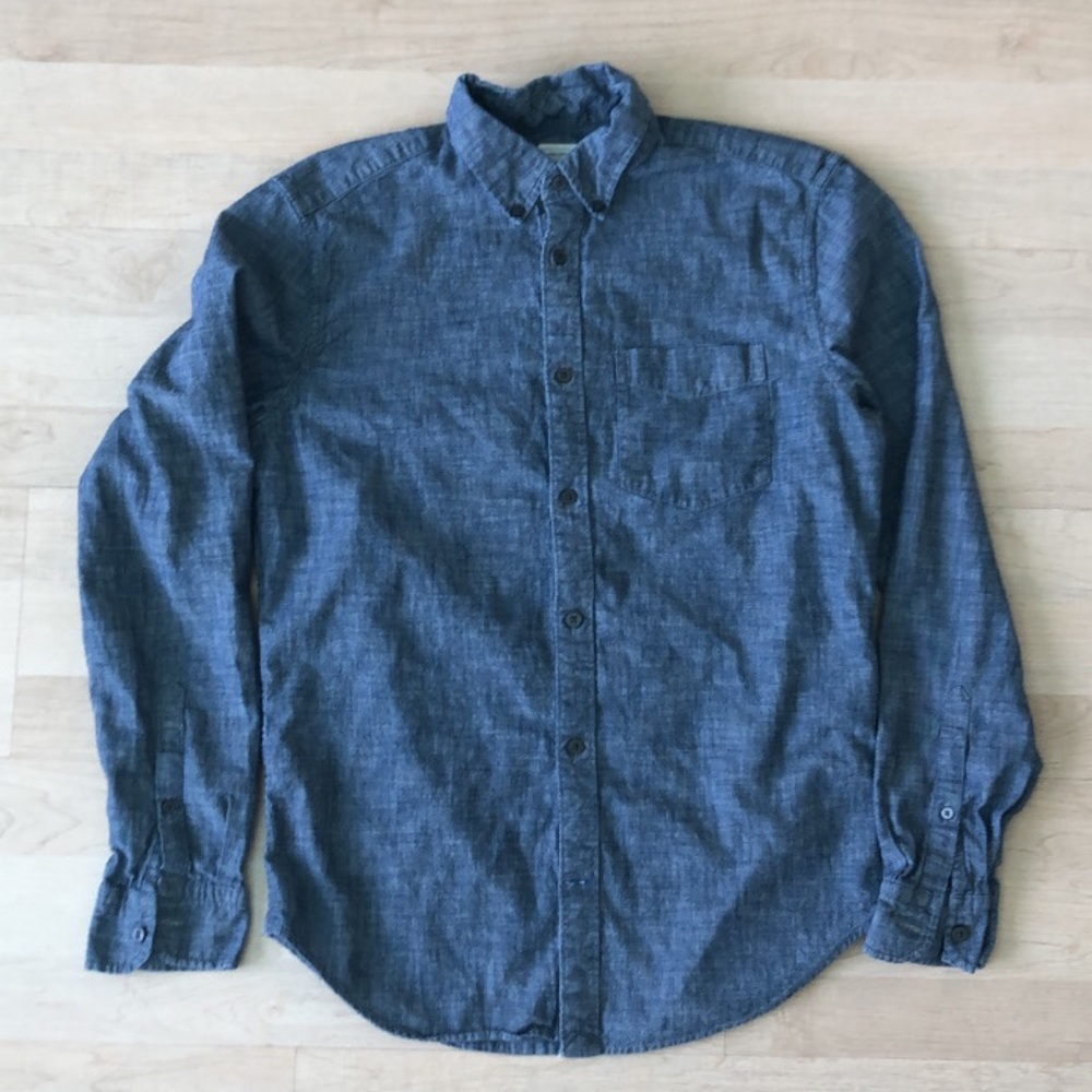 Blue Button down long sleeve shirt